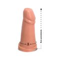*Plug Silicone Simples 9cm (P58101) - Bege