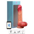Prótese 16x12cm Com Vibro Ventosa e Escroto VP (PE225S) - Bege