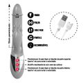 *Vibrador Ponto G Recarregável Com Esferas VP(PG122-CZPG122) - Vermelho