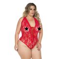 *Body Duquesa Plus Size (PS2051) - Vermelho