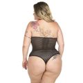 *Body Fatale Plus Size (PS2054) - Vermelho c/ Preto