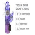 Vibrador Mini Vibration Rotativo Bichinhos VP (RT012-ST384) - Roxo