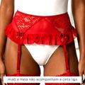*Cinta Liga Saia -(SK0733) - Vermelho