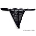 Calcinha Preta Personalizada Treacy (ST118) - Esposinha Puta