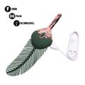 *Vibrador Recarregável Formato de Pena VP(VB201-CZVB201) - Verde