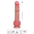 Prótese 23x15cm Com Vibro e Rotação SI (9521) - Bege