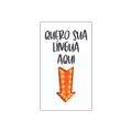 *Gel Comestível Com Tatoo Provisória Quero Sua Língua 15ml (17660) - Açaí