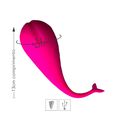 Vibrador Recarregáve Formato De Baleia (17837) - Rosa