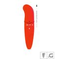 Vibrador Ponto G Linha Color Aveludado SI (5131) - Vermelho