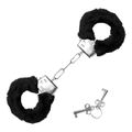 Algema em Metal Com Pelúcia Hand Cuffs SI (5268) - Preto