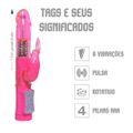 Vibrador Rotativo 8 Vibrações SI (5458) - Rosa