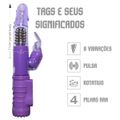 Vibrador Rotativo 8 Vibrações SI (5458) - Roxo