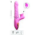 Vibrador Com Estimulador Recarregável Sex Massager SI (6064) - Rosa