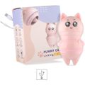 Estimulador Recarregável Formato de Gato Funny Cat SI (7286-ES016) - Rosa