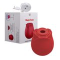 Estimulador Com Pulsação Formato De Rosa Magic Rose SI (7288) - Vermelho