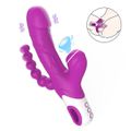 Vibrador Ponto G e Clitóris 3 Em 1 Eros - (7392) - Magenta