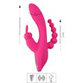 Vibrador Com Estimulador Recarregável Oley SI (7398) - Rosa