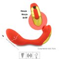 *Vibrador Para Casal Seventeen SI (7493) - Vermelho