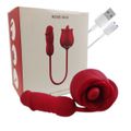 Vibrador Formato De Rosa Rose Max SI (7551) - Vermelho