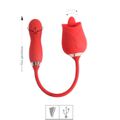 Estimulador Recarregável Formato de Rosa Flowery SI (7867) - Vermelho