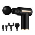 Vibrador Recarregável Massage Gun (7931) - Preto C/ Dourado