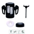 *Masturbador Lanterna Com Vibro e Suporte Para Celular SI (8592) - Preto