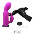 Cinta Peniana Ultra Harness Com Penetrador e Vibro VP (CT005-15832) - Magenta