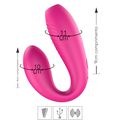 .Vibrador Recarregável Com Controle Sex Massager (DB074) - Rosa