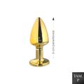 Plug de Metal P Signos Virgem (HA162VI) - Dourado