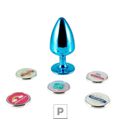 Plug Metálico P Personalittè (HA185) - Azul