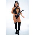Fantasia Policial Gostosa Star (PS9048) - Preto
