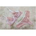 Conjunto Liz (DR4513). - Rosa c/ Branco