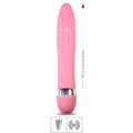 **Vibrador Personal Com Relevos 10 Vibrações 15x10cm VP (PS010S-ST438) - Rosa