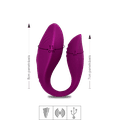 *Vibrador Para Casal Ela App SI (7388) - Magenta