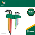 Jogo Chave Hexagonal Longa Color Abaulada 9 peças ... - Palma Parafusos e Ferramentas