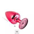 Plug de Metal M Personalittè (HA186) - Vermelho