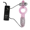 *Anel Peniano Com Vibro e Plug Escalonado SI (1179) - Rosa