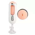 Masturbador Vai e Vem Com Vibro e Ventosa Golf SI (1349) - Formato de Vagina