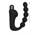 Plug de Silicone Com Vibro e Massageador de Próstata SI (7918) - Preto