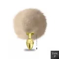 Plug Metálico PomPom Claro Hard (HA115-ST605) - Dourado