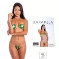 *PROMO - Tapa-Sexo Comestível Karamela Formato Flor Validade 10/22 (ST575) - Menta