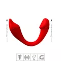 Vibrador Para Casal Recarregáve Soft VP (CD043) - Vermelho