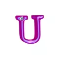 Letras Para Personalização Rosa (HA180R) - U