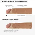 Capa Peniana 13cm Para 17cm SI (1290) - Bege