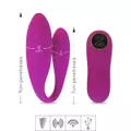 *Vibrador Para Casal Recarregável Chad Duplo SI (5228-ST303) - Magenta
