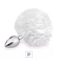 Plug de Metal P Com PomPom SI (5501) - Branco