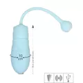 Cápsula Vibrátoria Recarregável Bear Love Egg SI (6399) - Azul