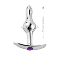 Plug De Metal Escalonado SI (7451) - Pedra Roxa