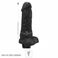 Prótese 13x15cm Com Vibro e Escroto (ADAO63) - Preto