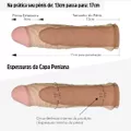 *Capa Peniana 13cm Para 17cm Pleasure Extender VP (CA061) - Bege
